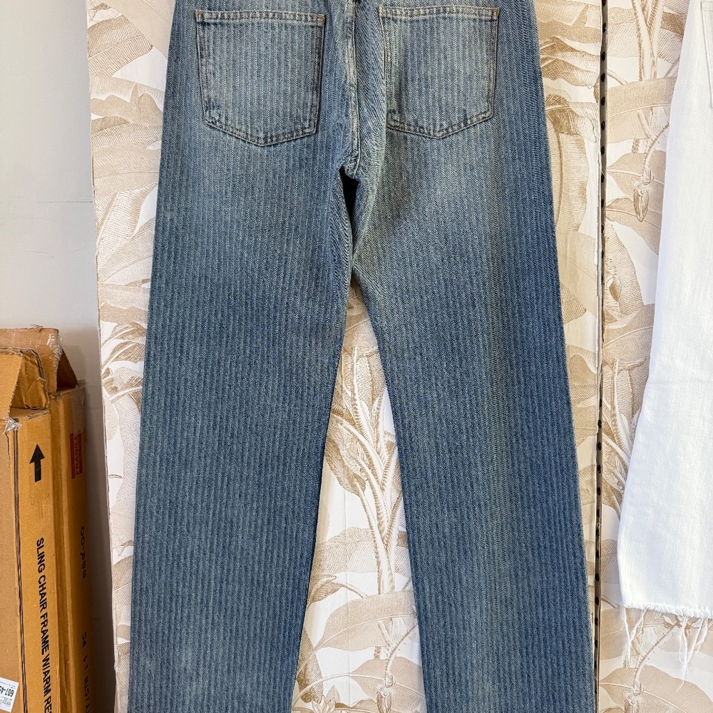 ZARA Collection Mid-Rise Straight Leg Stripe Jeans – Modern Classic - Picture 10 of 10